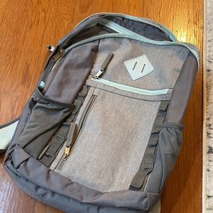 Gray and Blue Backpack